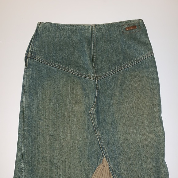 Mango Ruffled Insert Jean Skirt - Women’s Size 2 - Picture 5 of 11